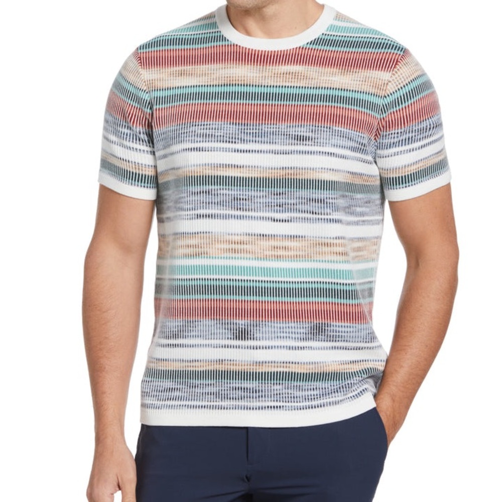 Perry Ellis Multicolor Short sleeve Sweater